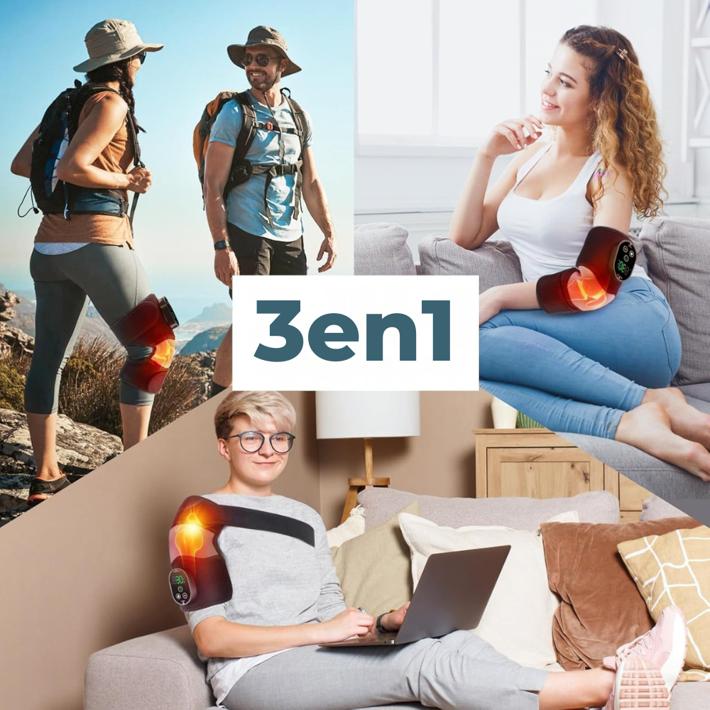 Masseur chauffant 3en1 Genoux, épaule, coude