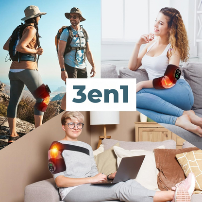 Masseur chauffant 3en1 Genoux, épaule, coude