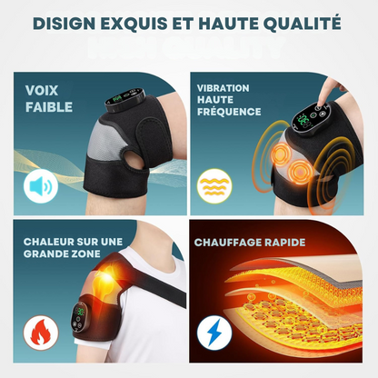 Masseur chauffant 3en1 Genoux, épaule, coude